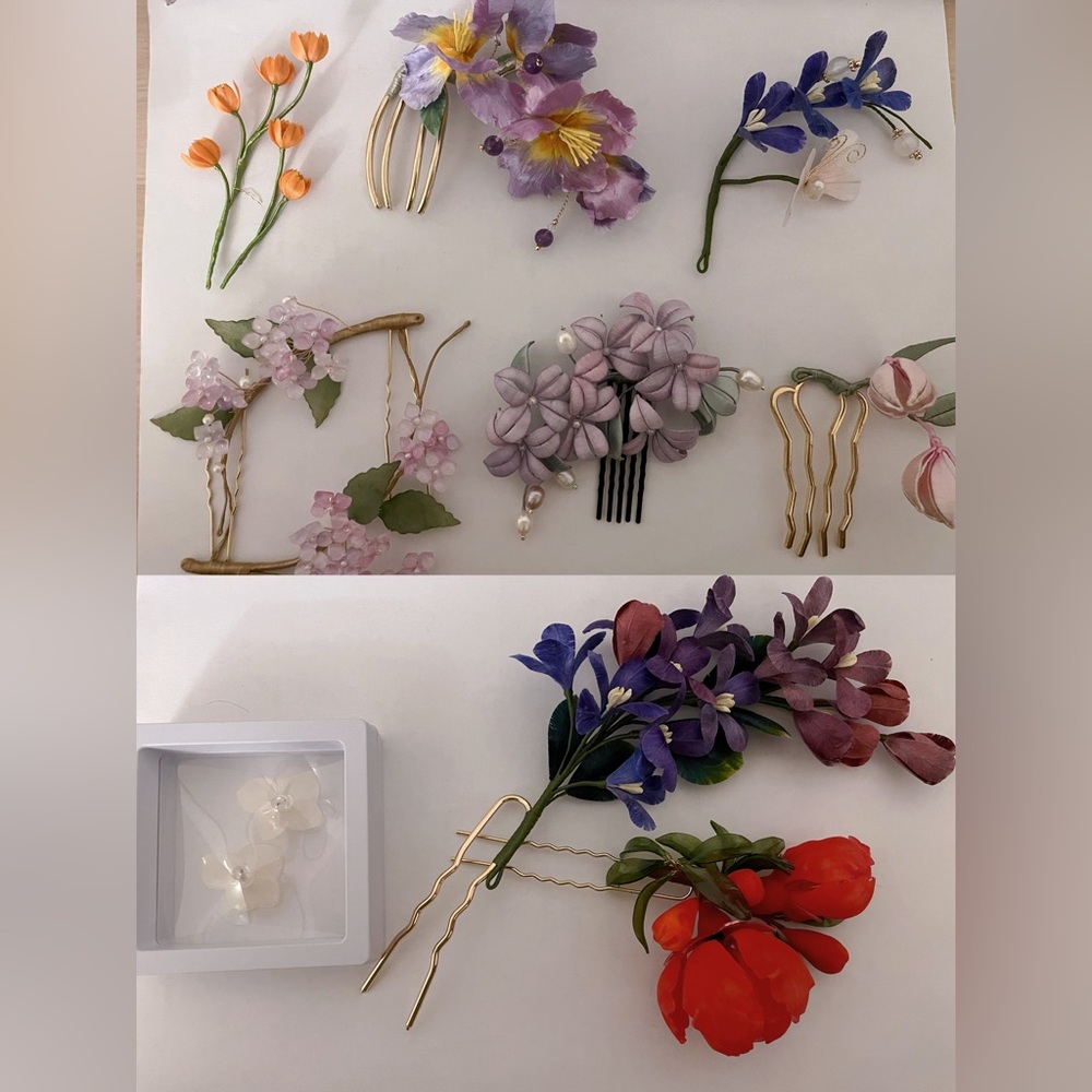 Hair pin and brooch